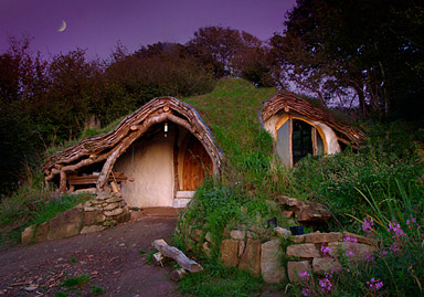 plan de maison hobbit